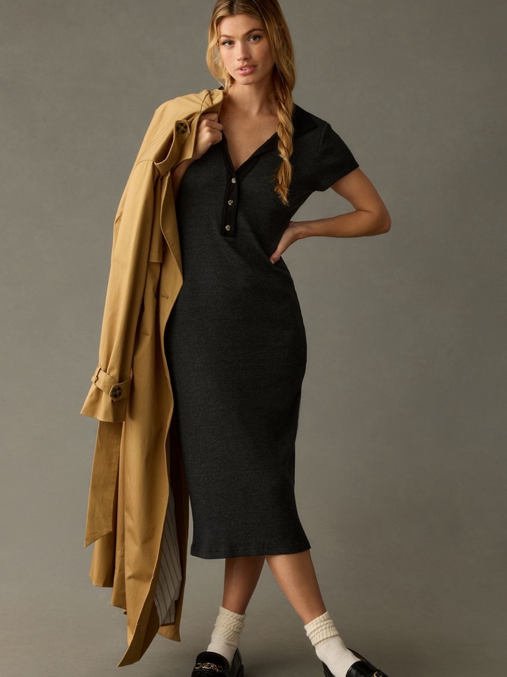 Anthropologie T.La knit Polo Dress